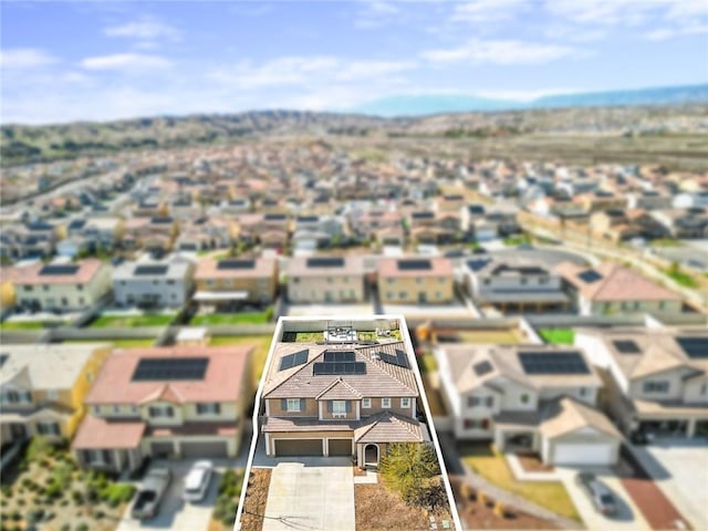 birds eye view of property featuring a residential view