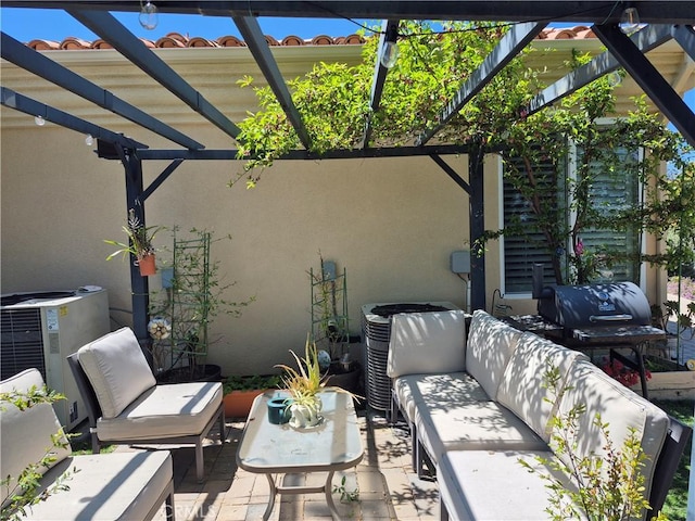 37305 Calle De Lobo, Murrieta, CA 92562 - view of patio / terrace with a pergola and an outdoor hangout area