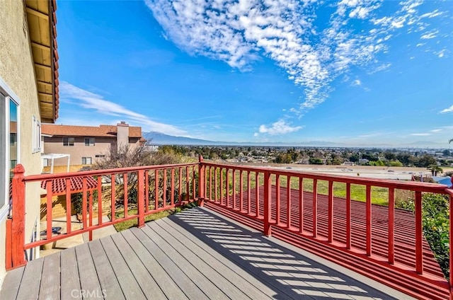 view of wooden terrace