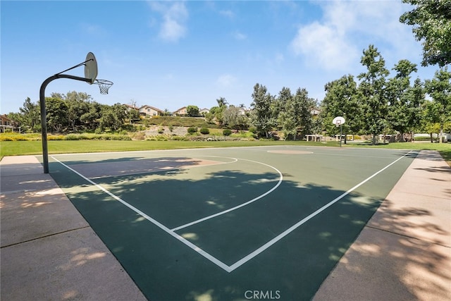 view of basketball court featuring community basketball court