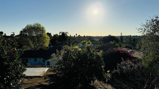 view of nature at dusk