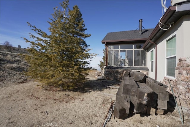 25841 Remington Ct, Tehachapi, CA 93561 - view of yard featuring a sunroom