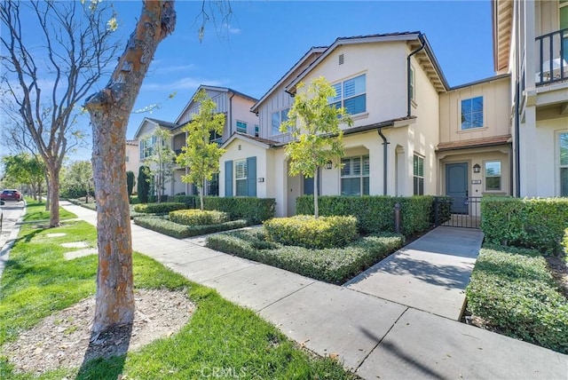 view of property featuring stucco siding