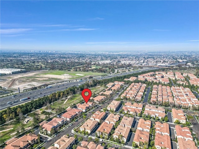 bird's eye view featuring a residential view