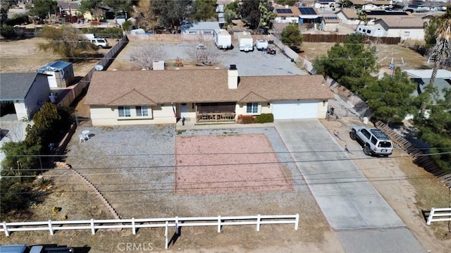 aerial view featuring a residential view