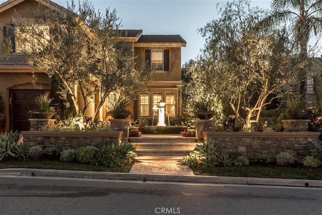 view of front of property with stucco siding