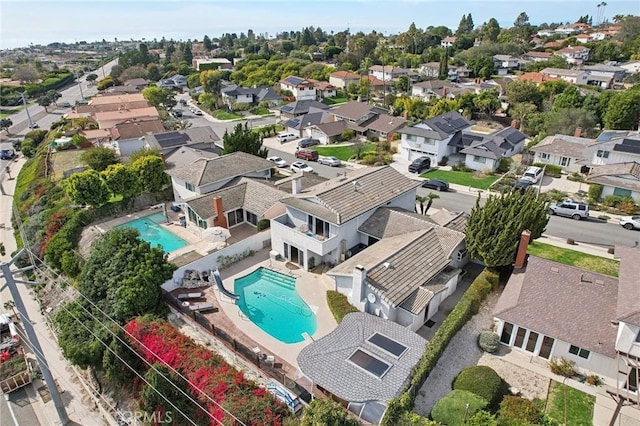 5726 Sunmist Dr, Rancho Palos Verdes, CA 90275 - aerial view of residential area featuring a pool area