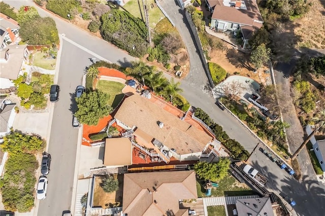 aerial view featuring a residential view