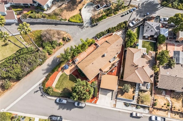 drone / aerial view with a residential view