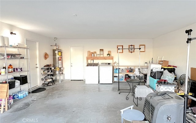 40661 169th St E, Lancaster, CA 93535 - garage with water heater and independent washer and dryer