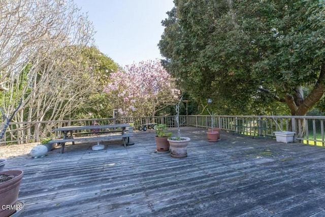 view of deck