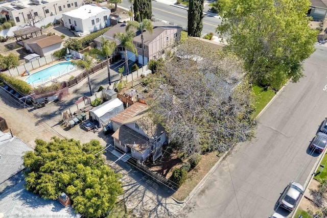 aerial view featuring a residential view