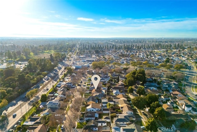 drone / aerial view featuring a residential view