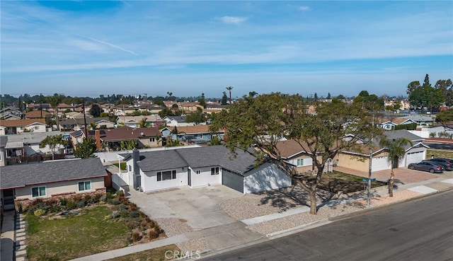 birds eye view of property featuring a residential view