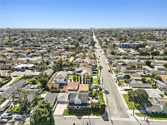 bird's eye view with a residential view