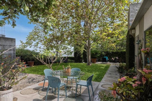 view of patio / terrace featuring outdoor dining space