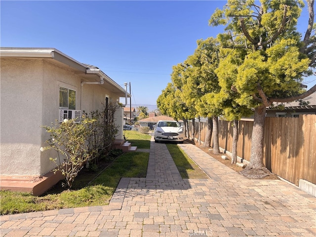 view of patio with fence