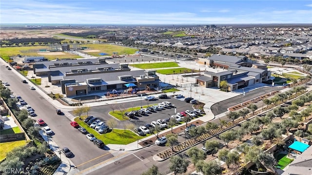 aerial view featuring a residential view