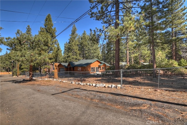 chalet / cabin with fence