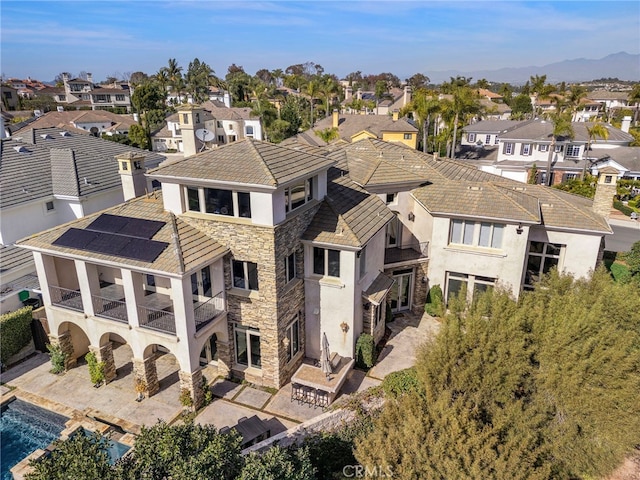 birds eye view of property featuring a residential view