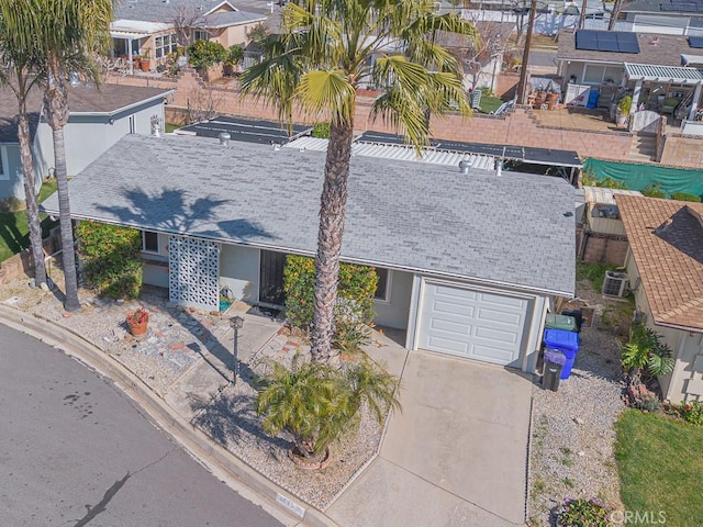 birds eye view of property featuring a residential view