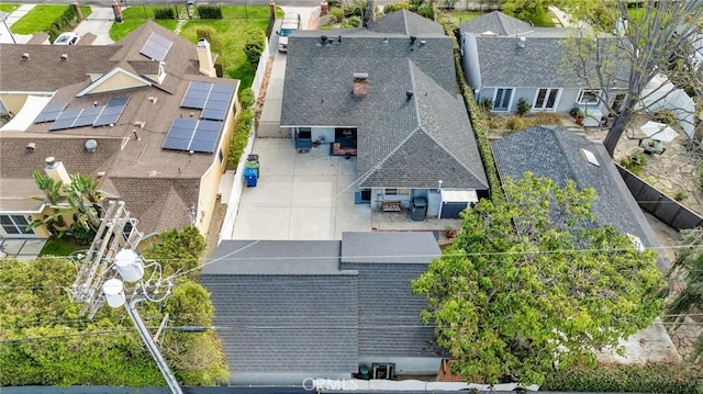 drone / aerial view featuring a residential view