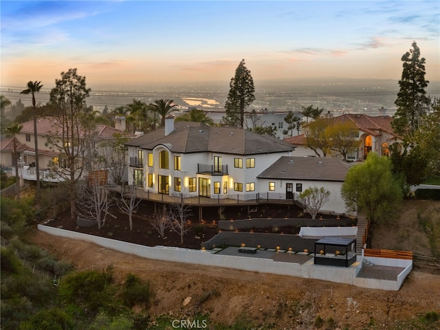 view of rear view of property