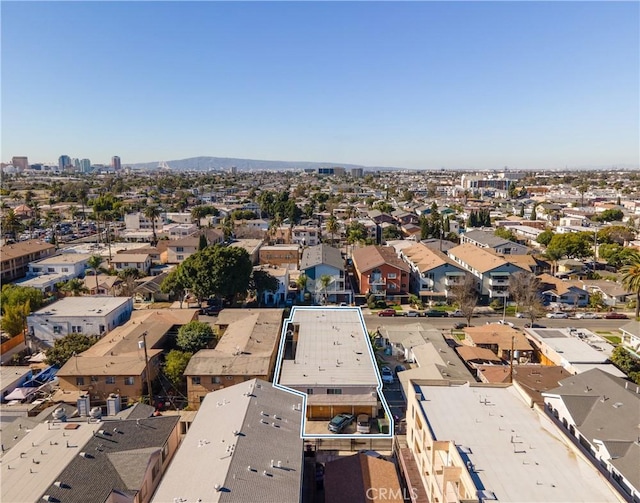 bird's eye view featuring a residential view