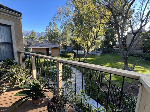 10655 Lemon Ave Unit 3808, Rancho Cucamonga, CA 91737 - balcony with a mountain view