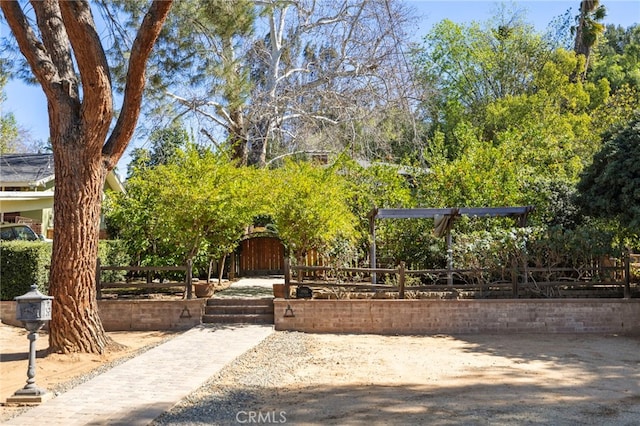 surrounding community with fence