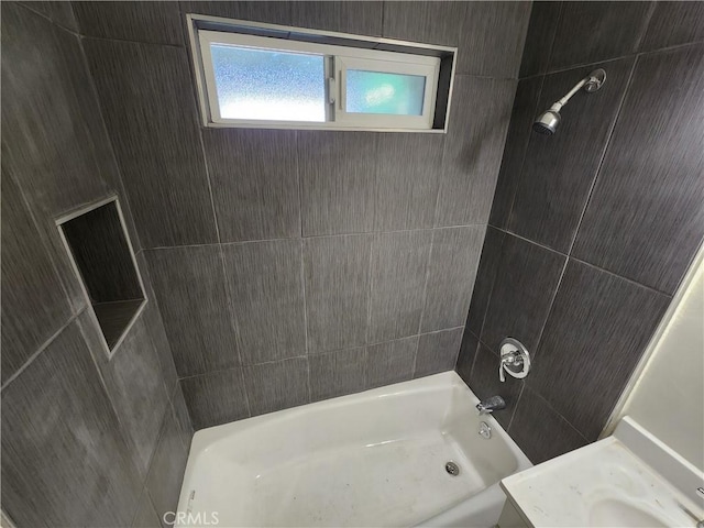 full bath with bathing tub / shower combination