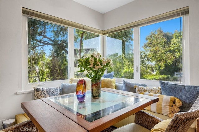 view of sunroom / solarium