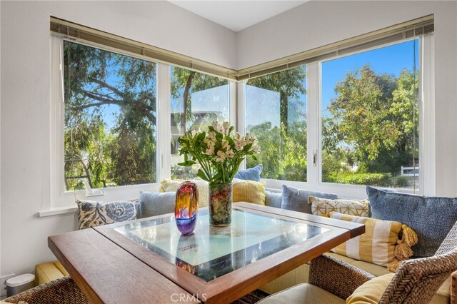 view of sunroom
