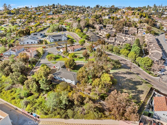bird's eye view featuring a residential view