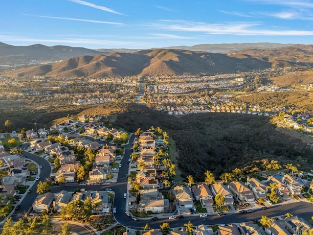 mountain view with a residential view