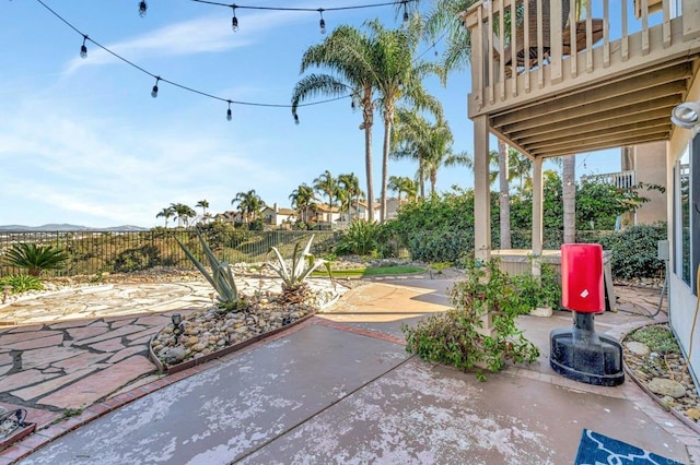 view of patio / terrace featuring a fenced backyard