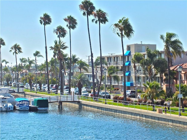 view of water feature