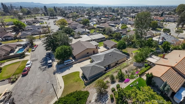 bird's eye view featuring a residential view