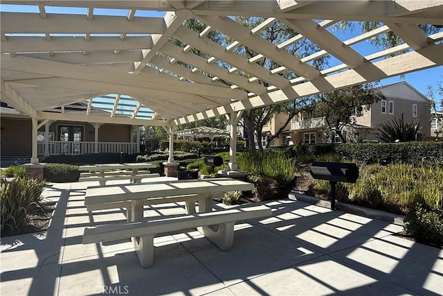 view of patio / terrace with a pergola