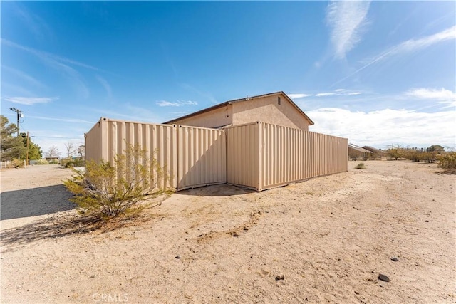 view of property exterior featuring stucco siding