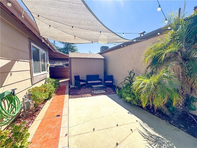 view of patio / terrace with fence