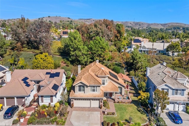 bird's eye view featuring a residential view