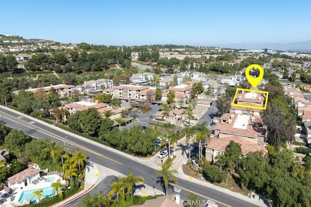 birds eye view of property featuring a residential view