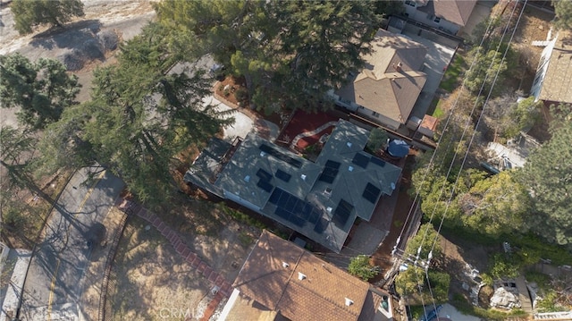 aerial view featuring a residential view