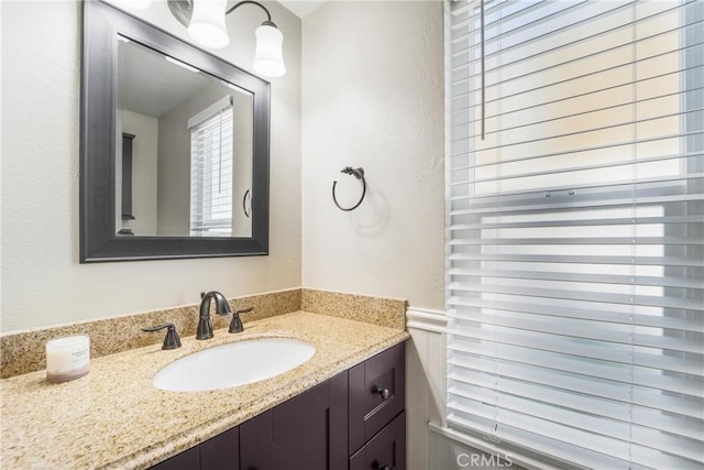 bathroom featuring vanity