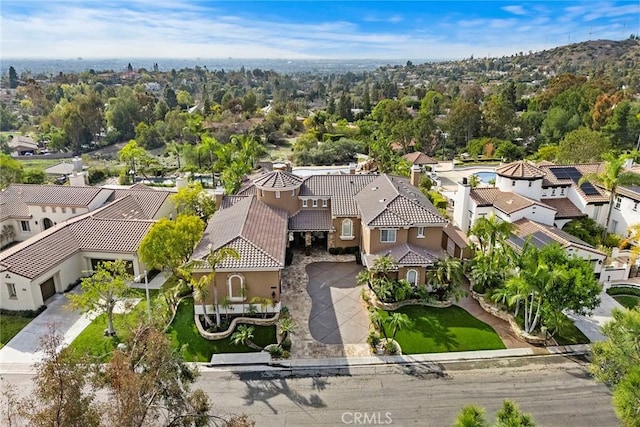 birds eye view of property featuring a residential view