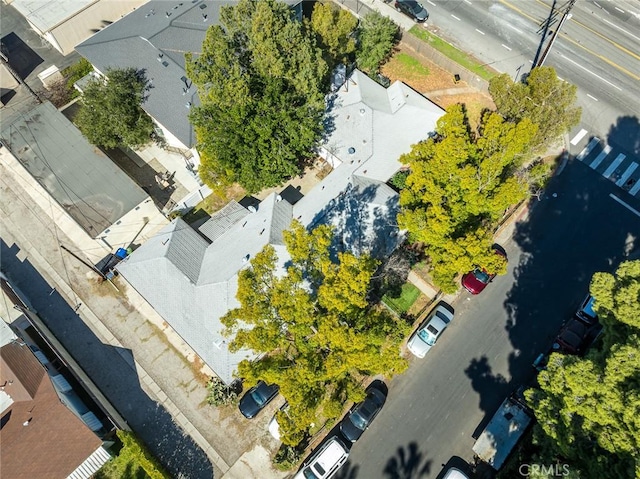 aerial view featuring a residential view