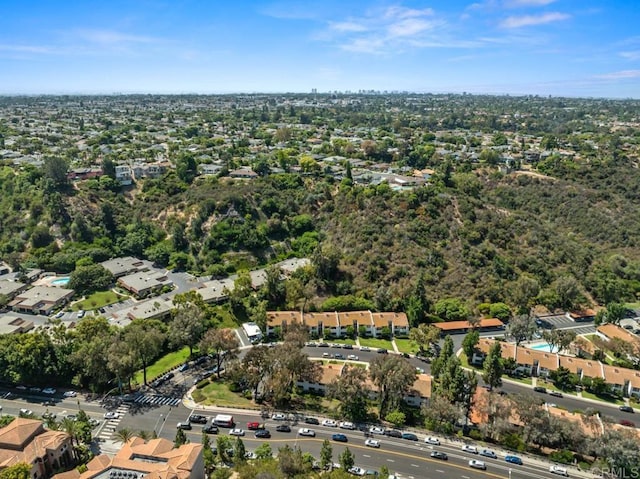 drone / aerial view with a residential view