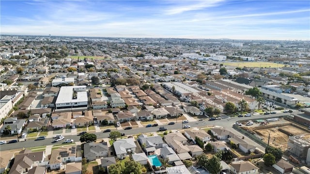 drone / aerial view with a residential view