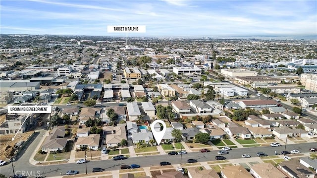 drone / aerial view featuring a residential view